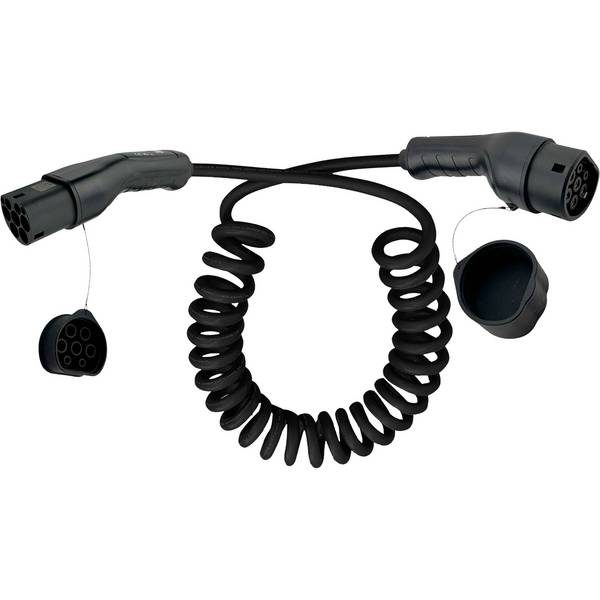 InLine® EV Spiral-Autoladekabel Typ2, 11 kW, 3-phasig, 7,5 m