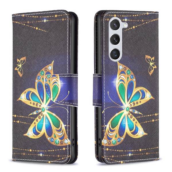 Für Samsung Galaxy S24 Kunst-Leder Book Handy Tasche Motiv 4 Hülle Etuis Schutz
