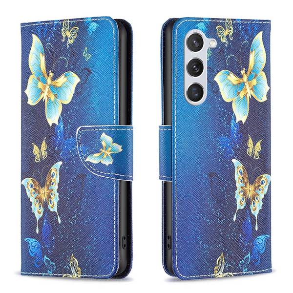 Für Samsung Galaxy S24 Kunst-Leder Book Handy Tasche Motiv 3 Hülle Etuis Schutz