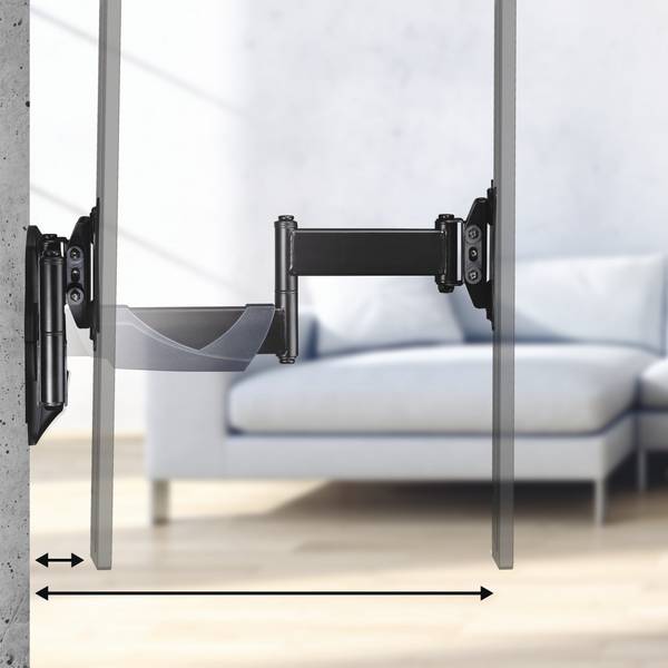 hama 00220825 TV-Wandhalterung, schwenkbar, neigbar, ausziehbar, 66 cm (26") bis 25 kg