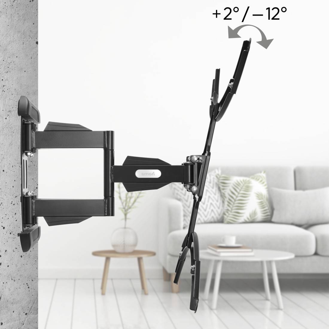 hama 00220837 TV-Wandhalterung, schwenkbar, neigbar, ausziehbar, 229 cm (90") bis 50 kg-2
