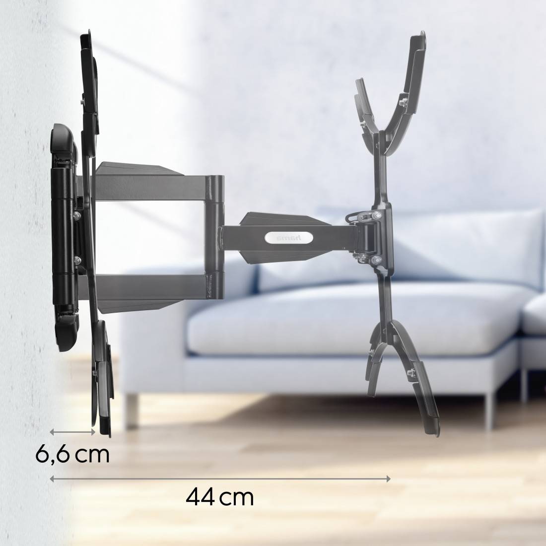 hama 00220837 TV-Wandhalterung, schwenkbar, neigbar, ausziehbar, 229 cm (90") bis 50 kg-3