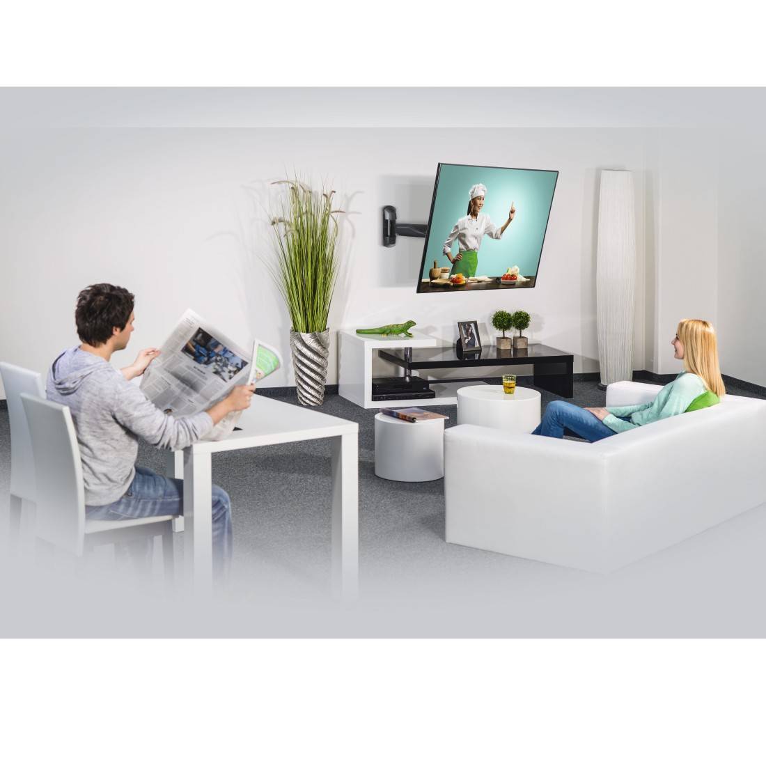 hama 00220826 TV-Wandhalterung, schwenkbar, neigbar, 127 cm (50") bis 35 kg-3