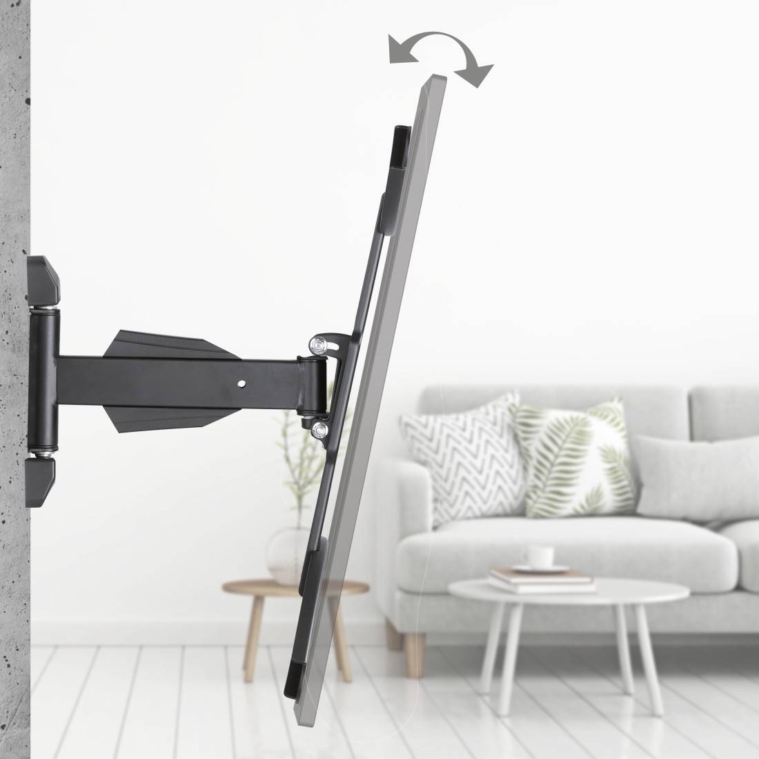hama 00220833 TV-Wandhalterung, schwenkbar, neigbar, ausziehbar, 165 cm (65") bis 35 kg-1