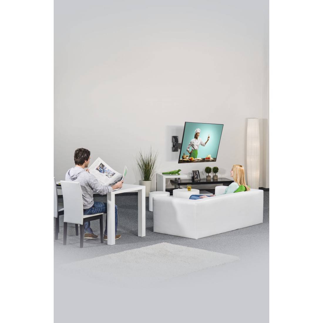 hama 00220823 TV-Wandhalterung, schwenkbar, neigbar, 165 cm (65") bis 20 kg-1