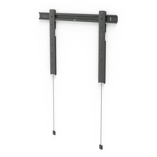 hama 00220845 TV-Wandhalterung Ultraslim starr, 229 cm (90") bis 80 kg, extraflach, Anth.
