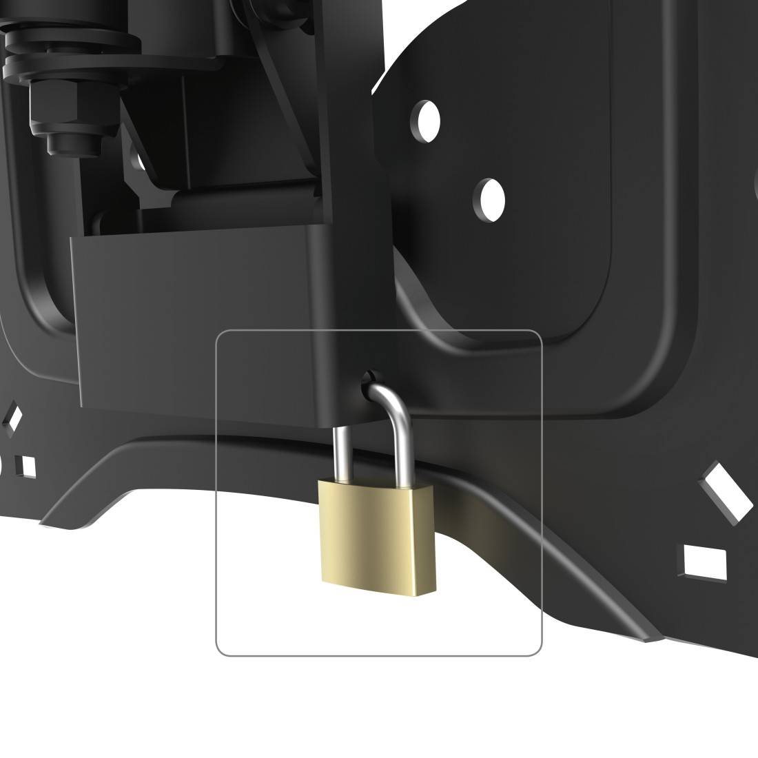 hama 00220865 TV-Wandhalterung, schwenkbar, neigbar, Diebstahlschutz, 122 cm (48"), 25 kg-3
