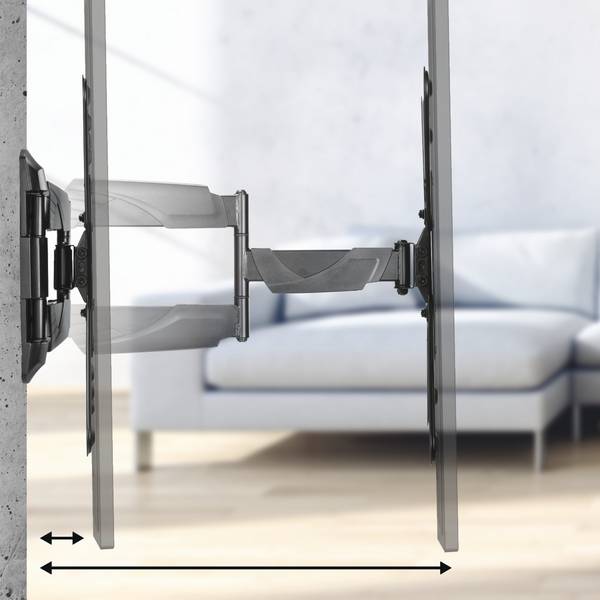 hama 00220828 TV-Wandhalterung, schwenkbar, neigbar, ausziehbar, 165 cm (65") bis 35 kg
