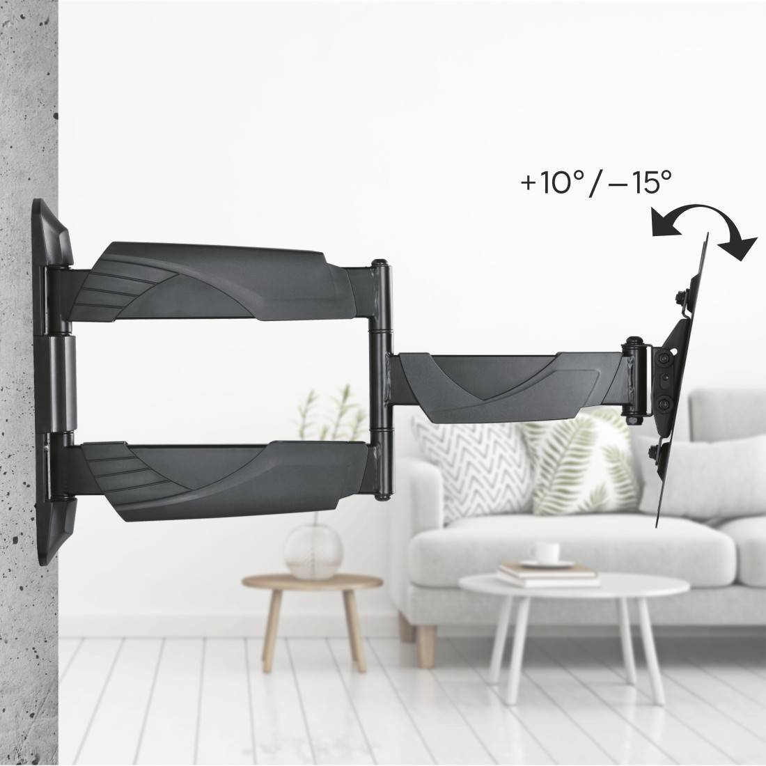 hama 00220827 TV-Wandhalterung, schwenkbar, neigbar, ausziehbar, 122 cm (48") bis 35 kg-2