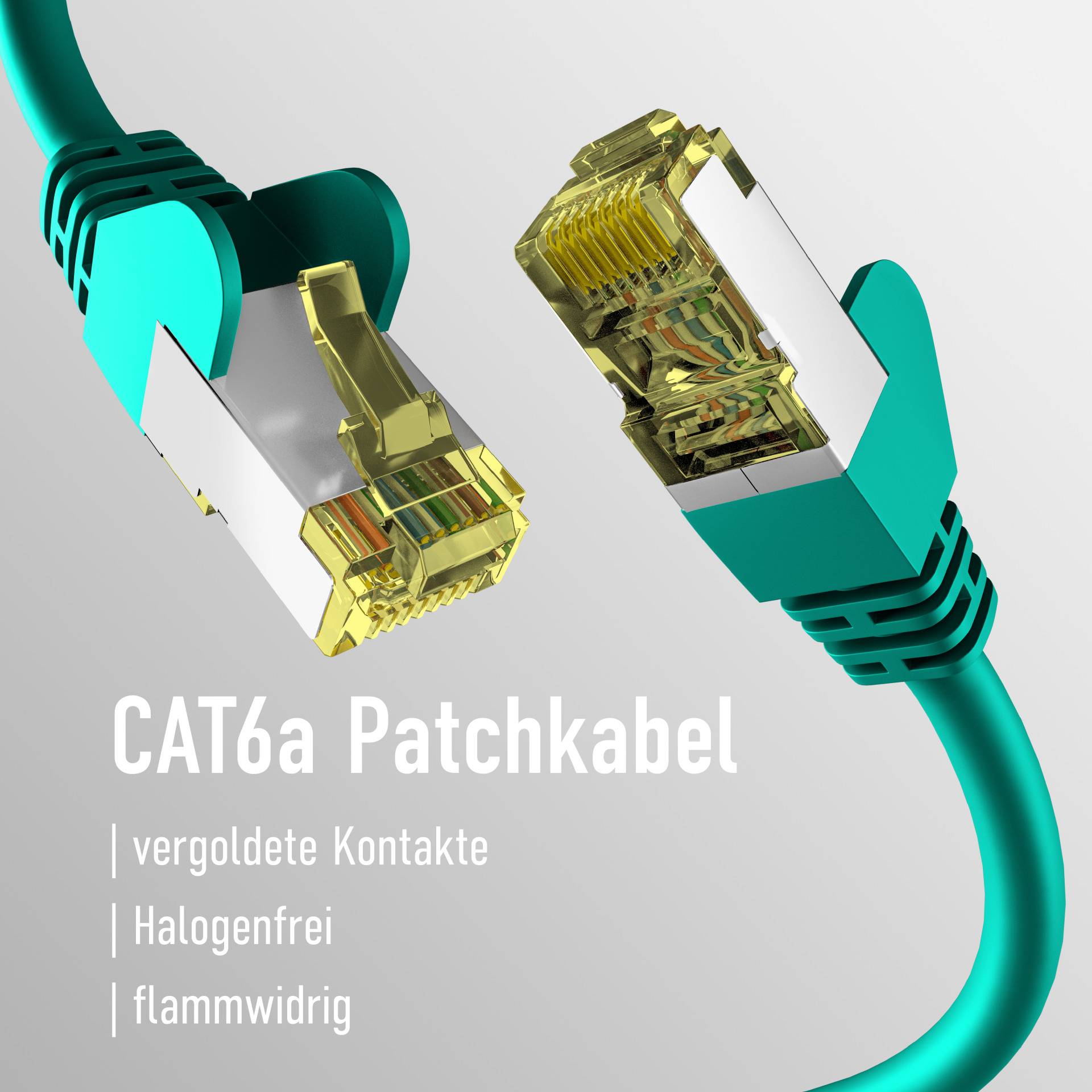 CAT6a GRÜN 10m Patchkabel S/FTP PIMF, RJ45 Netzwerkkabel Ethernetkabel LAN DSL Ecommerce-2
