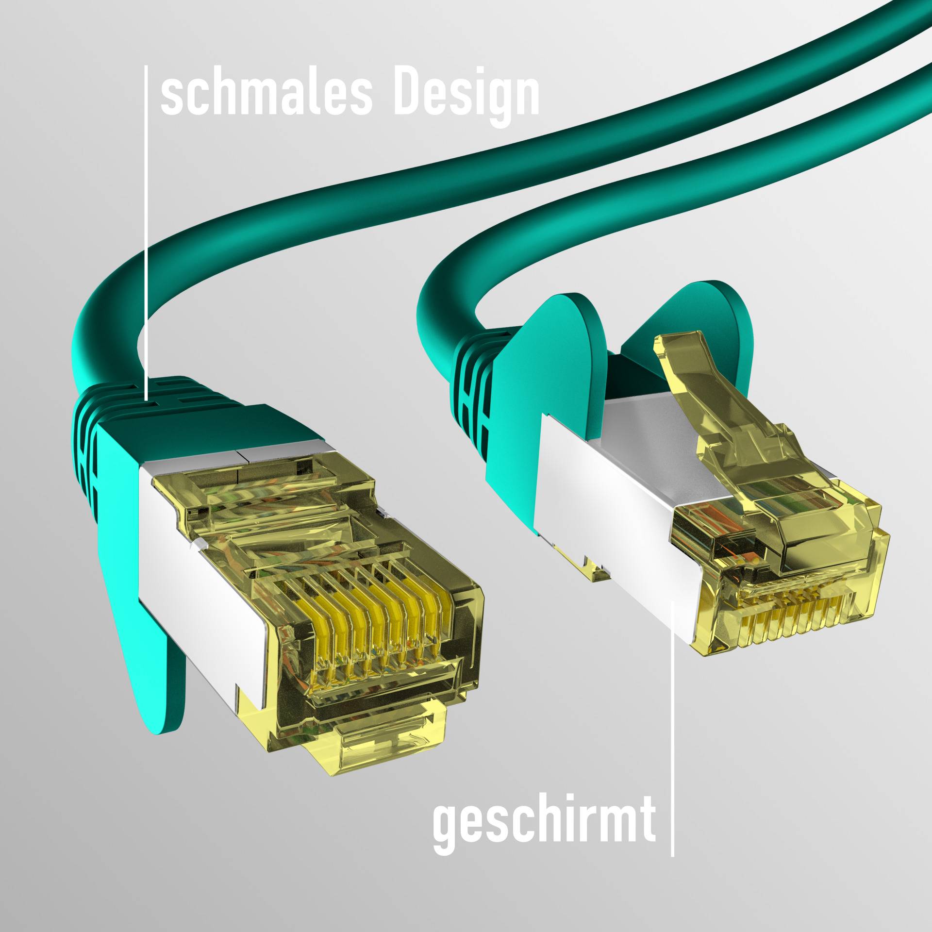 CAT6a GRÜN 10m Patchkabel S/FTP PIMF, RJ45 Netzwerkkabel Ethernetkabel LAN DSL Ecommerce-3