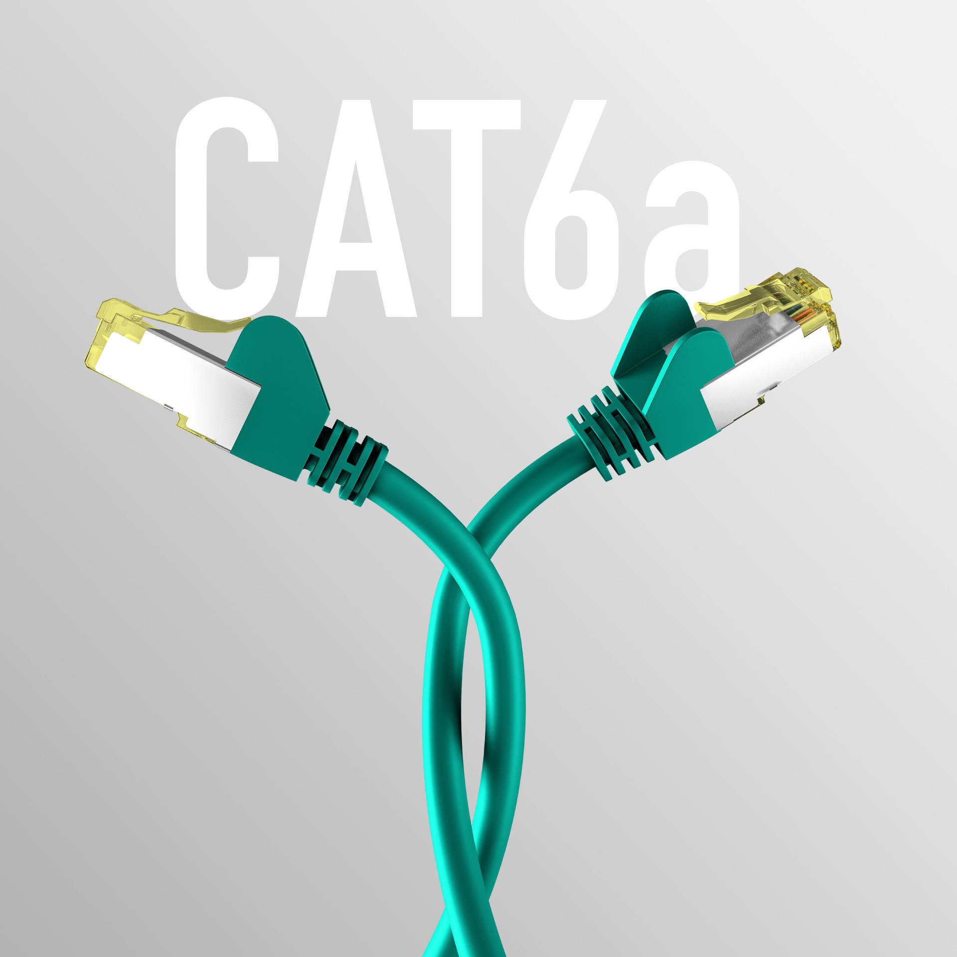 CAT6a GRÜN 10m Patchkabel S/FTP PIMF, RJ45 Netzwerkkabel Ethernetkabel LAN DSL Ecommerce-4