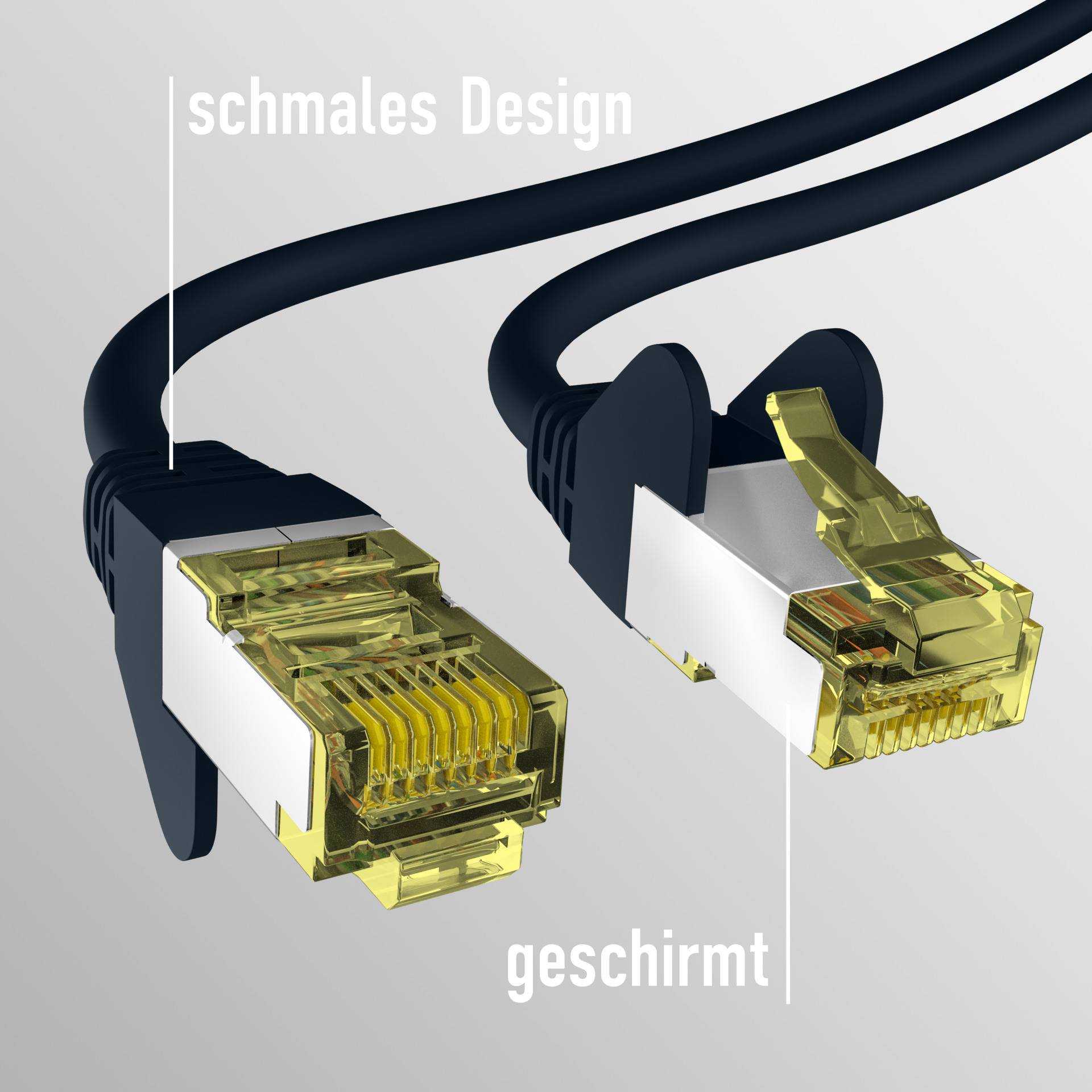 CAT6a SCHWARZ 15m Patchkabel S/FTP PIMF, RJ45 Netzwerkkabel Ethernetkabel LAN DSL Ecommerce-3