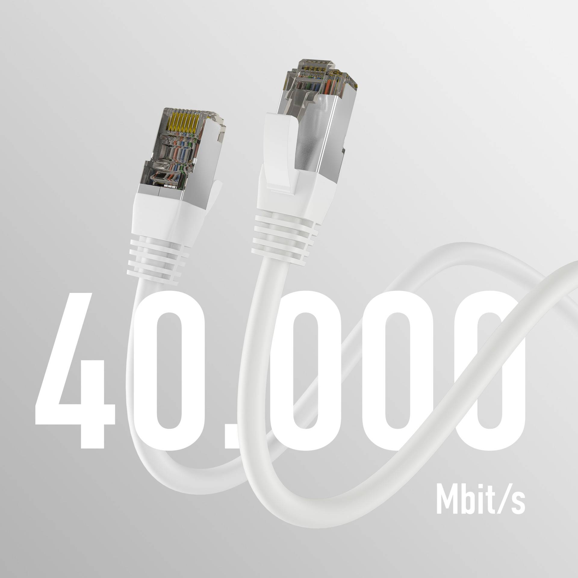 EFB Elektronik CAT8.1 WHITE 10M PATCH CORD Netzwerk CAT 8 SFTP 10 m low-smoke zero-halogen-1