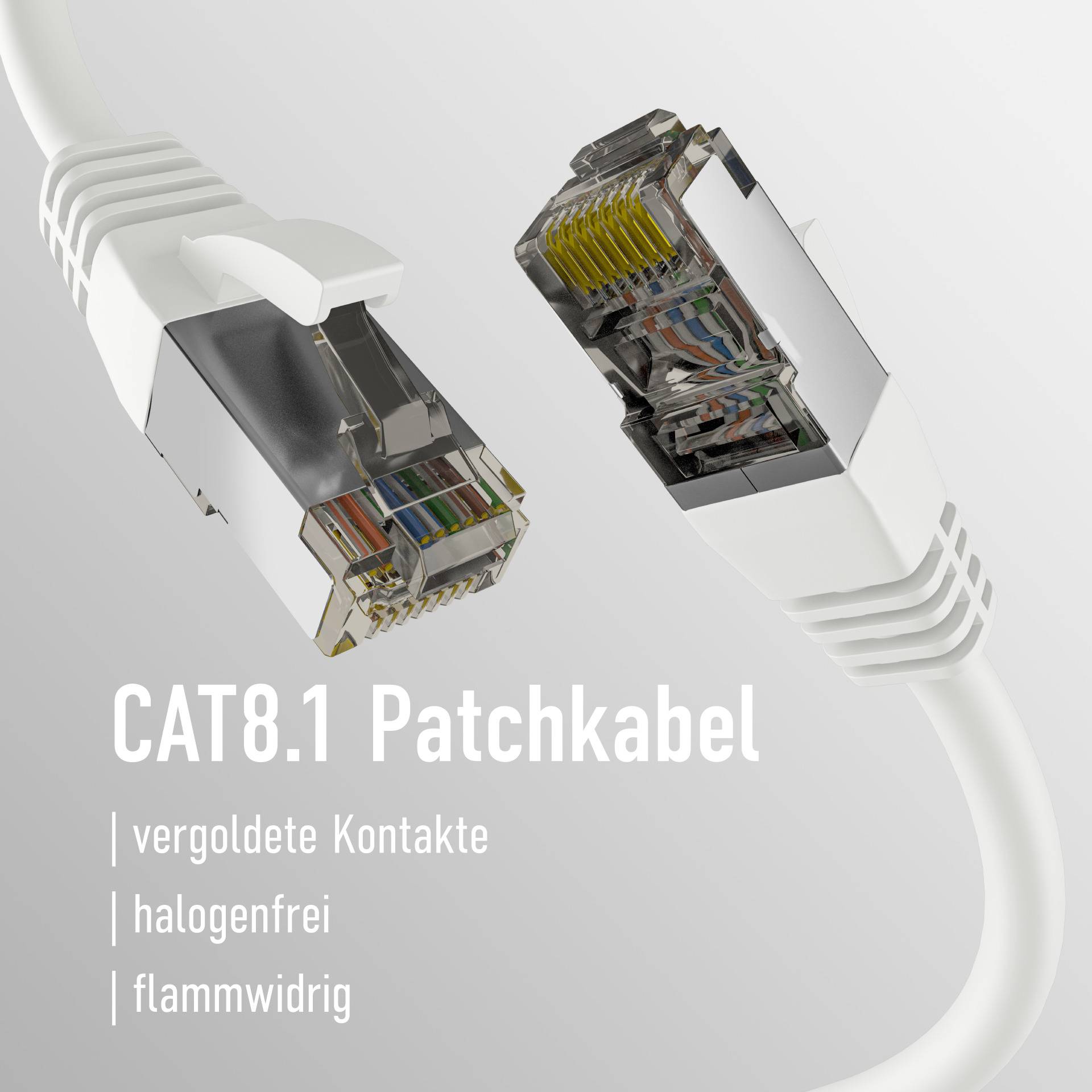 EFB Elektronik CAT8.1 WHITE 10M PATCH CORD Netzwerk CAT 8 SFTP 10 m low-smoke zero-halogen-2