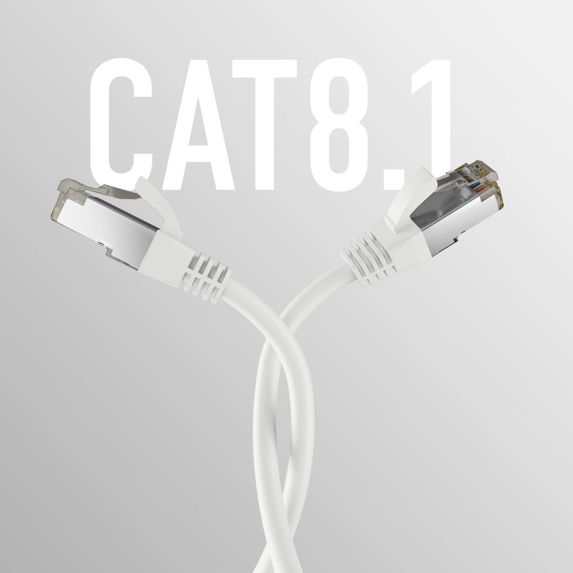 EFB Elektronik CAT8.1 WHITE 10M PATCH CORD Netzwerk CAT 8 SFTP 10 m low-smoke zero-halogen-4