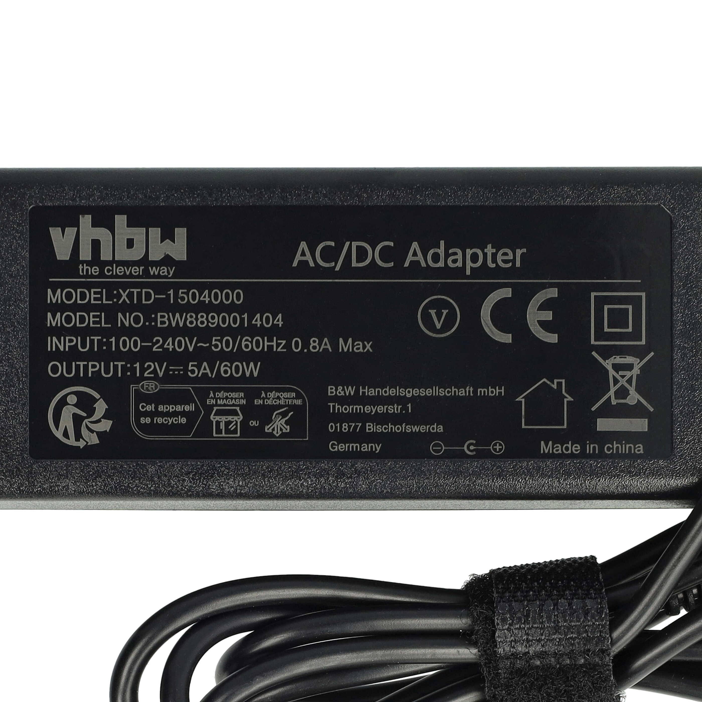 vhbw Netzteil kompatibel mit Posiflex JIVA KS7217 | KS7212, KS7215, KS6815, KS7210, KS-7215G POS-Terminal, Kassensystem-4
