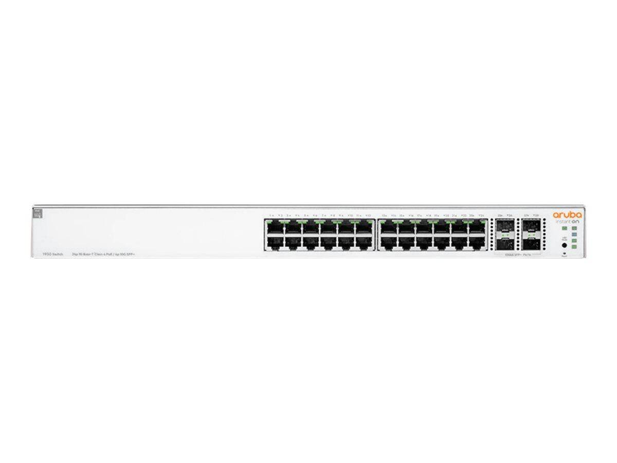 HPE Networking Instant On 1930 24G Class4 PoE 4SFP/SFP+ 370W Switch - Switch - L3 - managed - 24 x 10/100/1000 (PoE)-0