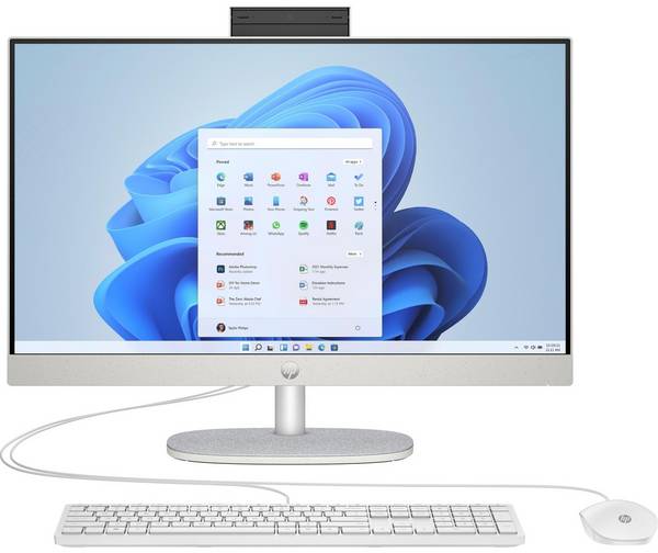 HP 24-cr0006ng - All-in-One (Komplettlösung) - Ryzen 5 7520U / 2.8 GHz - RAM 16 GB - SSD 512 GB - NVMe - Radeon 610M - 1