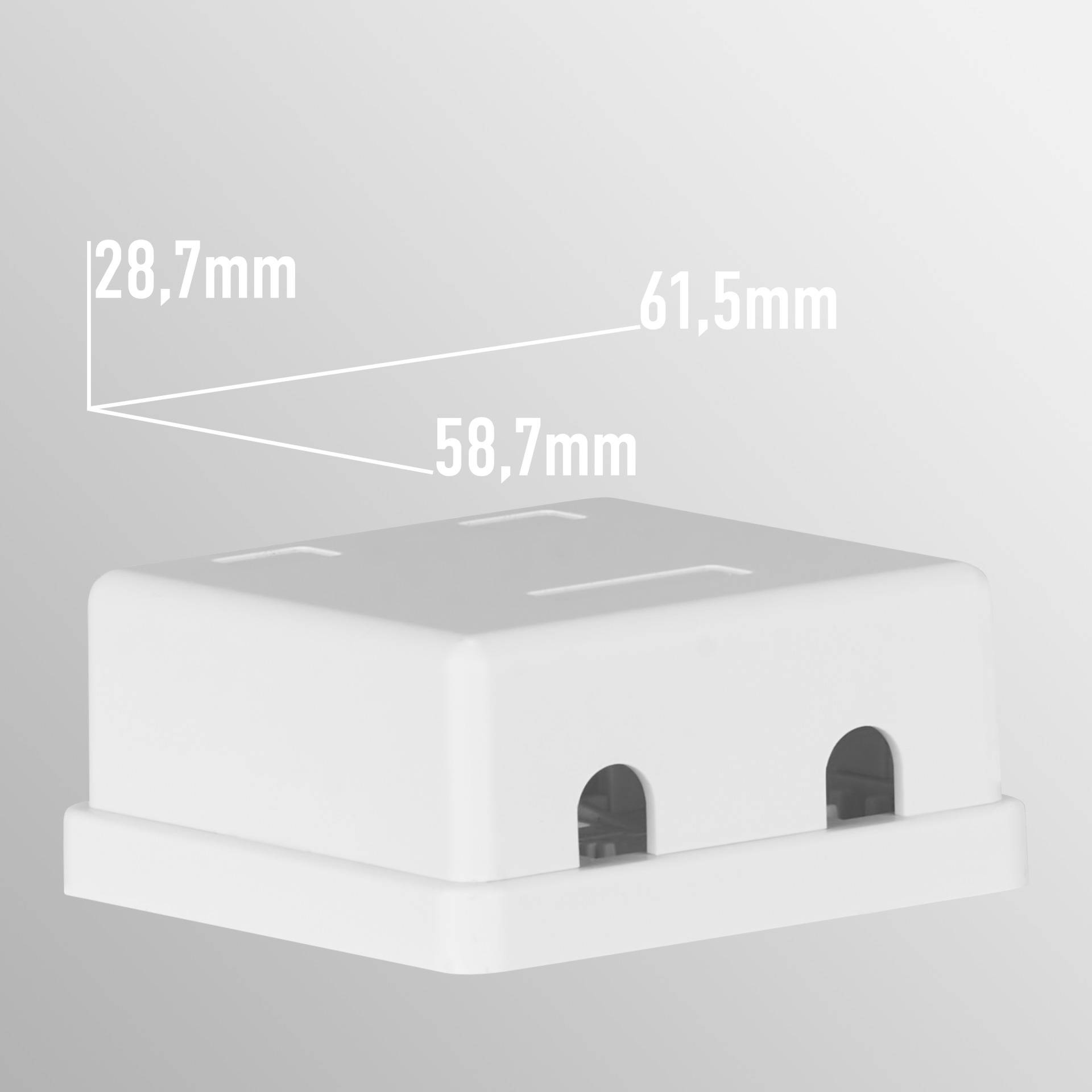 EFB Keystone Anschlussbox, 2Port, Aufputz, Multimedia-Technik Netzwerkzubehör-2