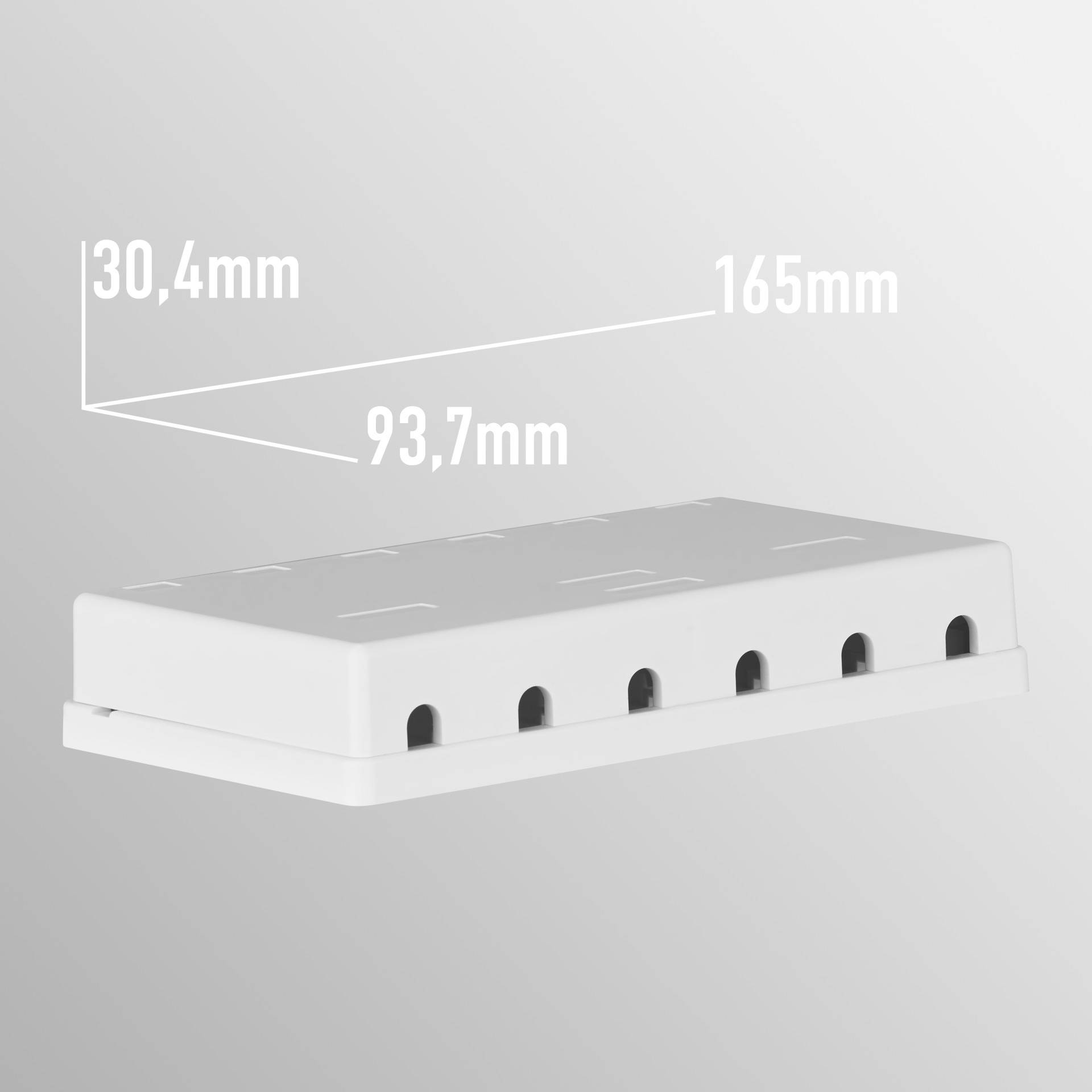 EFB Electronics KEYSTONE BOX 6PORT SURF-MOUNTED-2