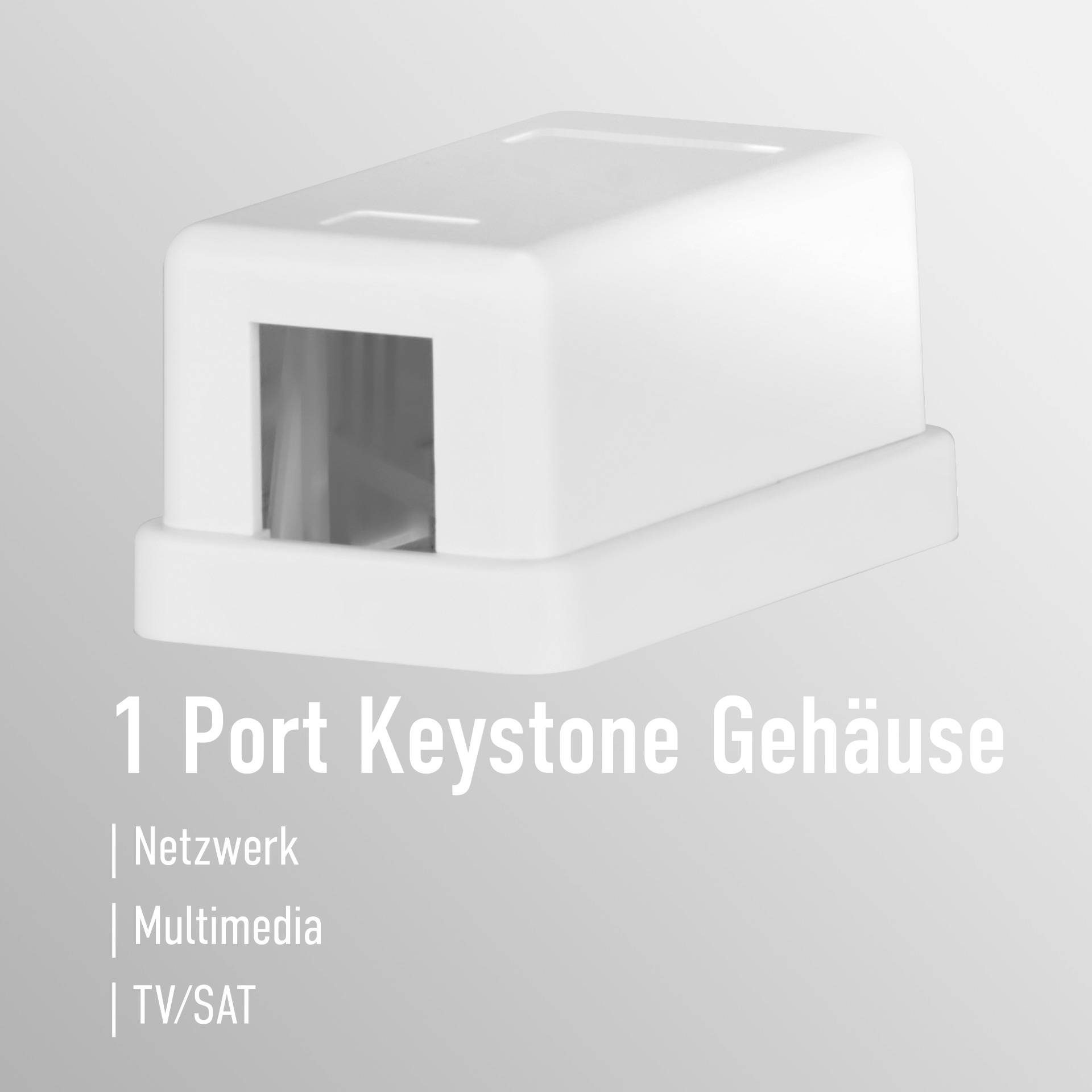 EFB Keystone Anschlussbox, 1Port, Aufputz, Multimedia-Technik Netzwerkzubehör-1