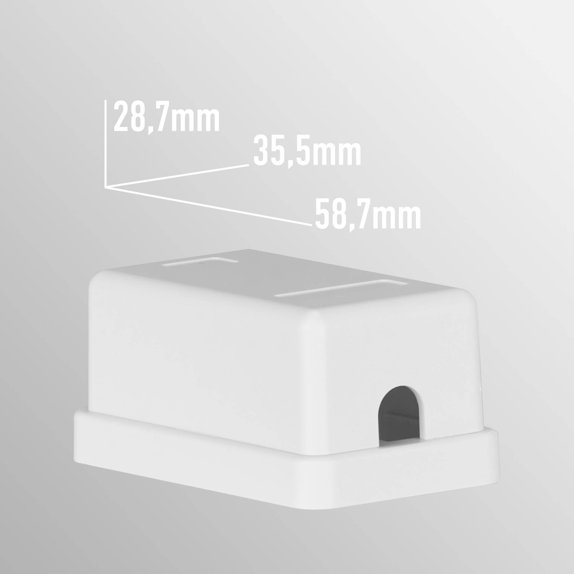 EFB Keystone Anschlussbox, 1Port, Aufputz, Multimedia-Technik Netzwerkzubehör-2