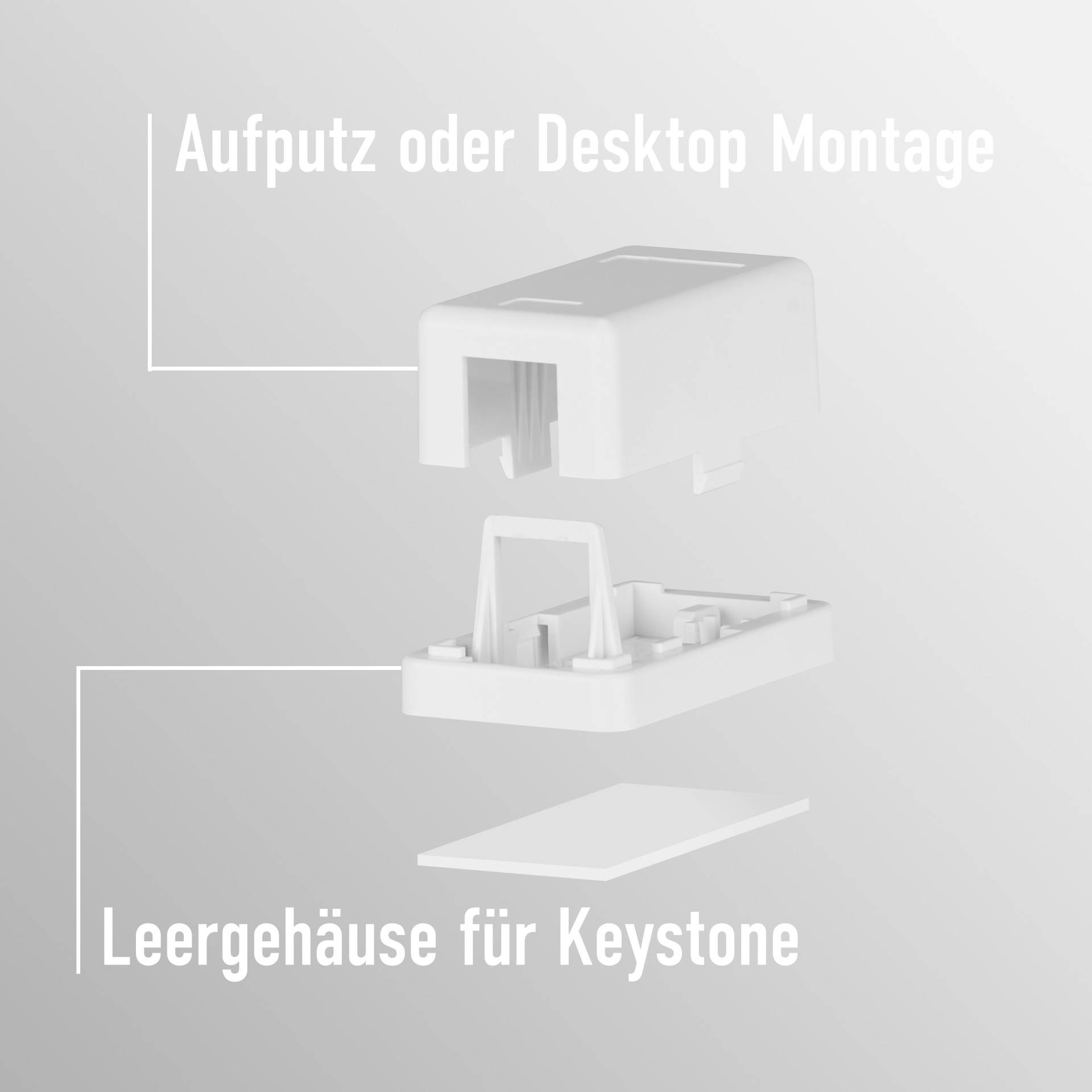 EFB Keystone Anschlussbox, 1Port, Aufputz, Multimedia-Technik Netzwerkzubehör-3