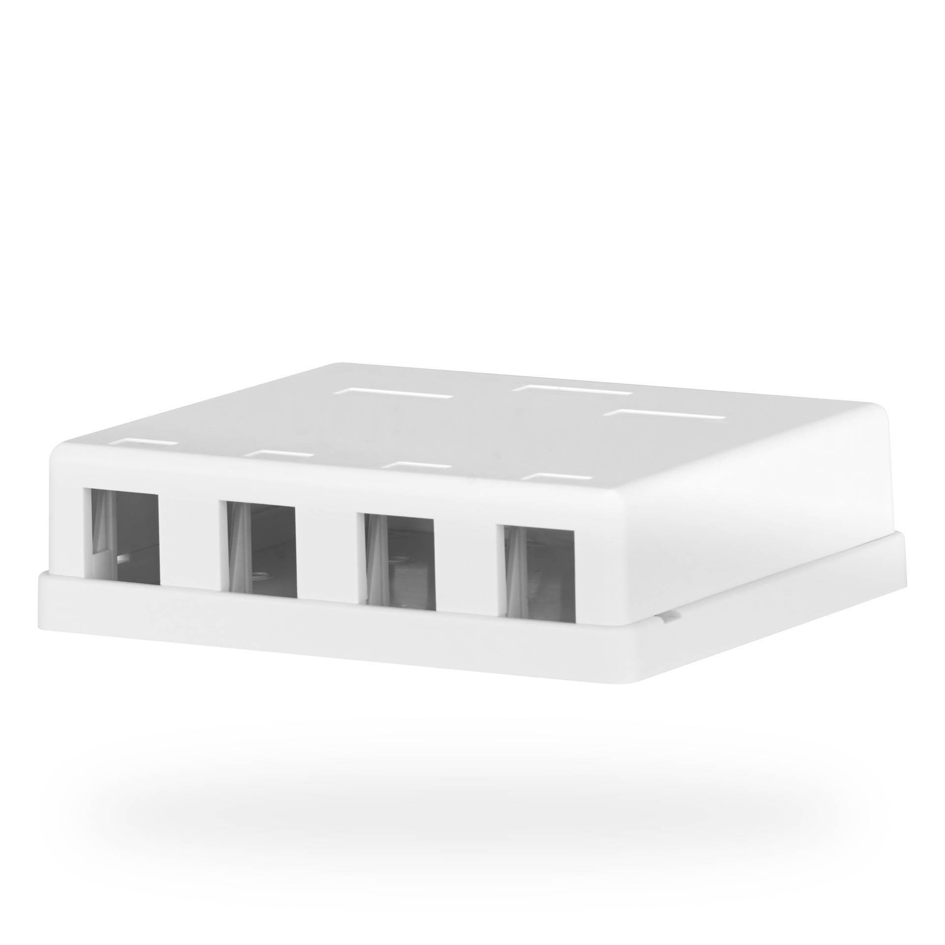 Keystone Anschlussbox, 4 Port, Aufputz-0