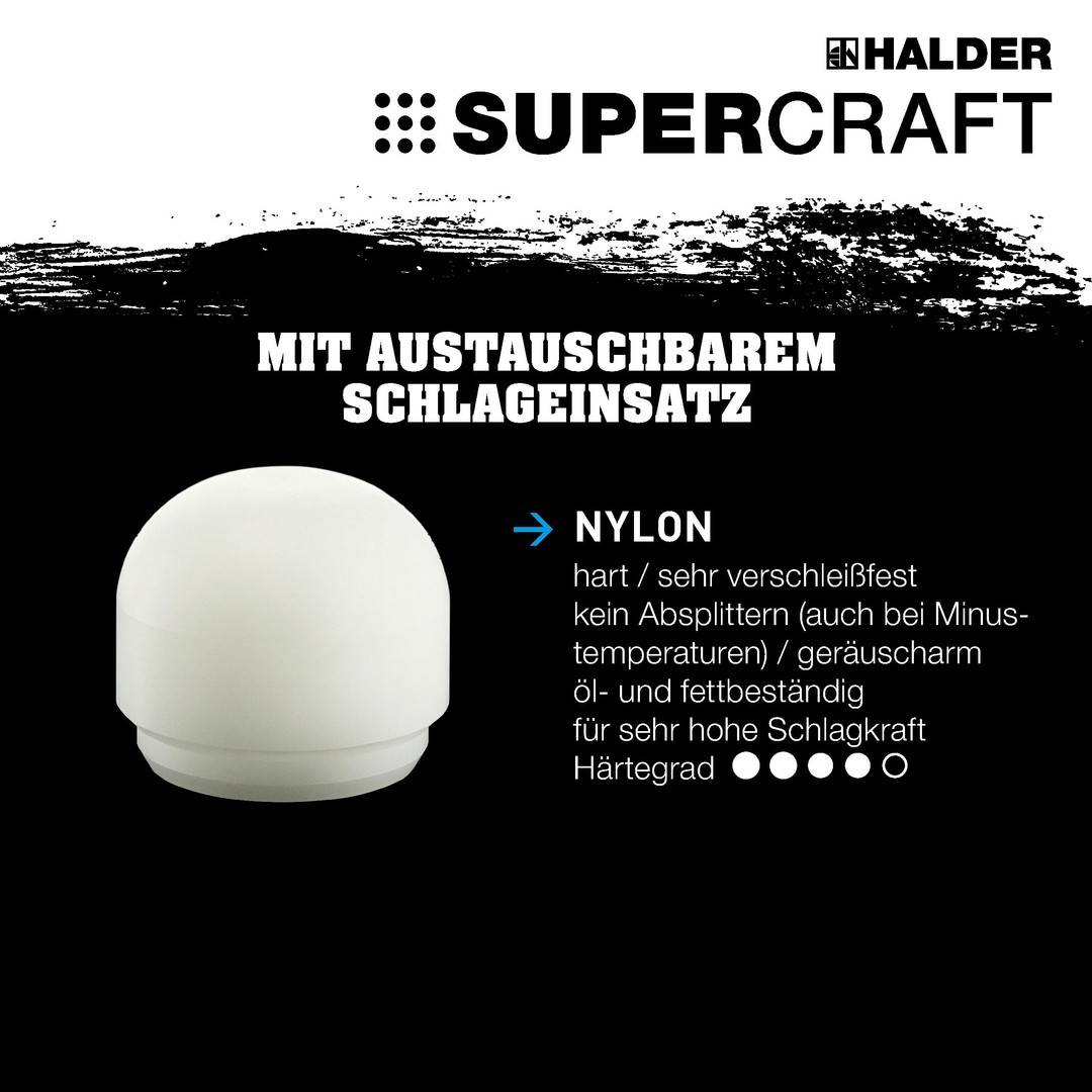 HALDER SUPERCRAFT Ersatzeinsatz Nylon 25mm abgerundet-1