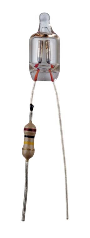 Goobay Mini-Pisello Subminiatur-Glimmlampe, 0,25 W Cable Strand, 230 V (AC), 1,4 mA 0.25 W-0