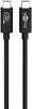 Goobay 61716 USB4 Kabel Gen 3x2 USB C auf USB C Schnellladekabel 240W / 40 Gbits USBC 4.0 Handykabel Zertifiziert 0,7m