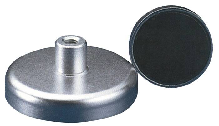 Magnetflachgreifer D.40xH18mm m.Gewindebuchse Haftkraft 125N-0
