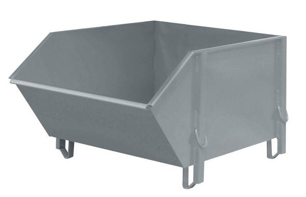 Baustoffbehälter BBG 100, lackiert, Mausgrau