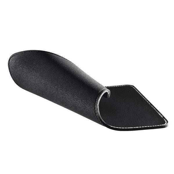 hama 00126856 Mauspad "Lederoptik", Schwarz