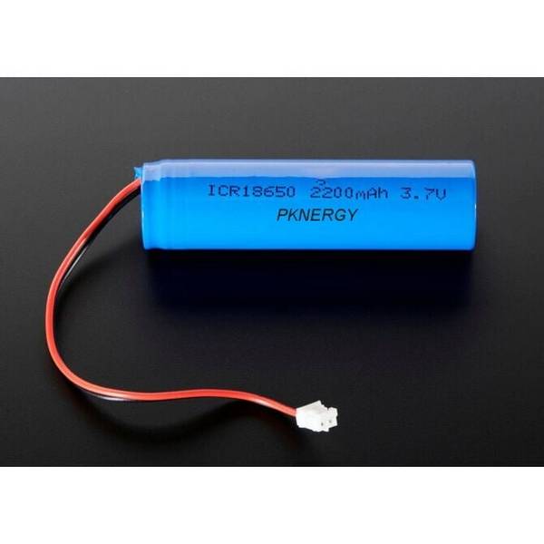 Li-Ion Akku Lithium Ionen Batterie ICR18650 3.7V 2200mAh mit JST-PHR-2 Stecker