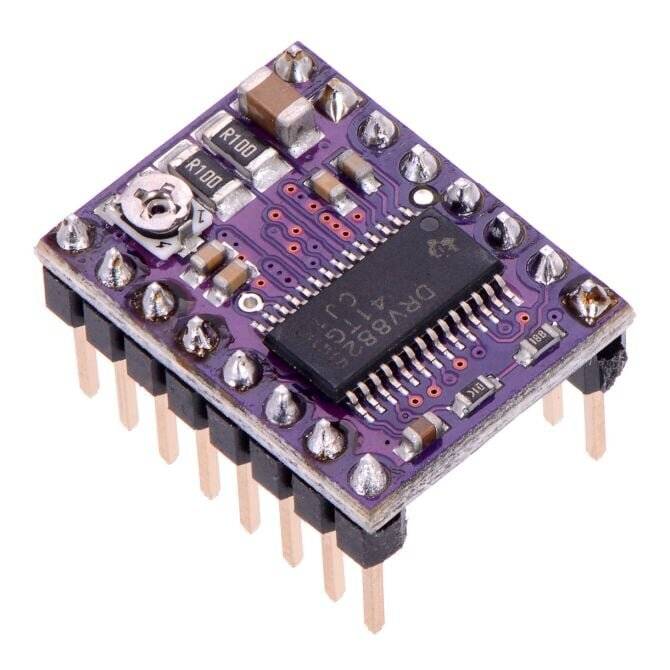Pololu DRV8825 Stepper Motor Driver Carrier, High Current (Header Pins Soldered)