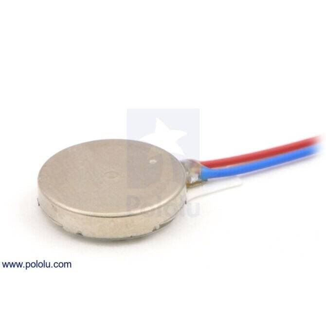 Pololu Shaftless Vibration Motor 10D x 2.0mm, 60mA @3V 1638-5