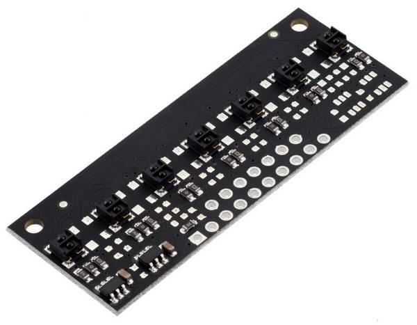 Pololu QTRX-MD-07A Reflectance Sensor Array: 7-Channel, 8mm Pitch, Analog Output, Low Current