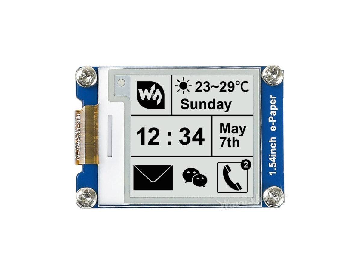 Waveshare 1,54 inch 200x200 E-Ink E-Paper Display Modul SPI für Raspberry Pi Arduino-5
