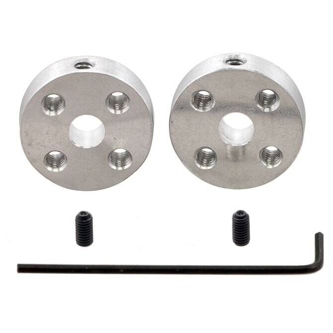 Pololu Universal Aluminum Mounting Hub for 5mm Shaft, #4-40 Holes (2-Pack) 1203-2