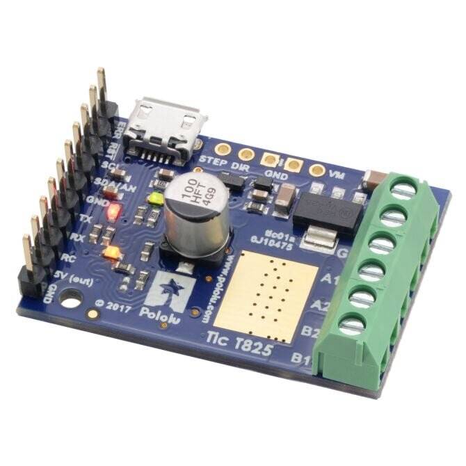 Pololu Tic T825 USB Multi-Interface Stepper Motor Controller (Connectors Soldered)-0