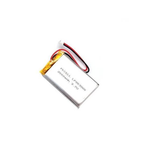 LiPo Akku Lithium-Ion Polymer Batterie 3,7V 2000mAh mit JST-PHR-2 Stecker LP803860