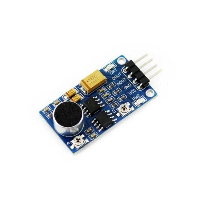 Waveshare Sound Sensor Onboard audio power amplifier LM386-2