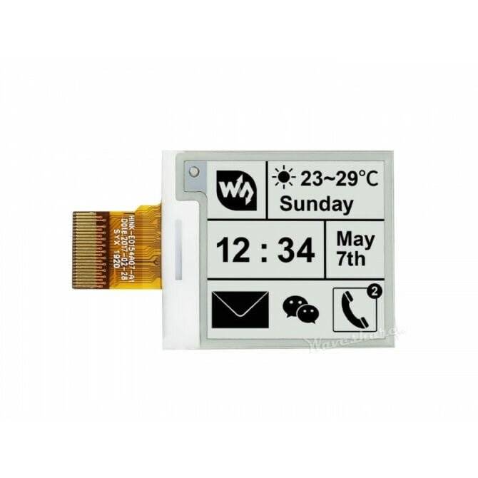 Waveshare 1,54 inch 200x200 E-Ink E-Paper Raw Display Panel SPI for Arduino-0