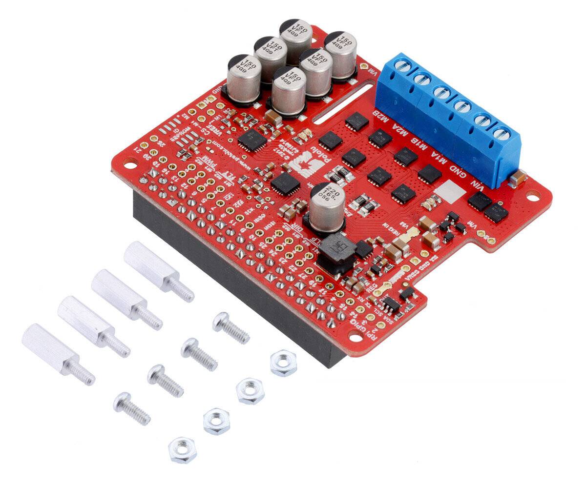 Pololu Dual G2 High-Power Motor Driver 18v18 for Raspberry Pi (Assembled)-1