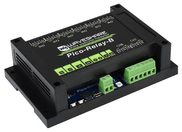 Waveshare Industrielles 8-Kanal Relaismodul für Raspberry Pi Pico: Erweiterte Schutzfunktionen