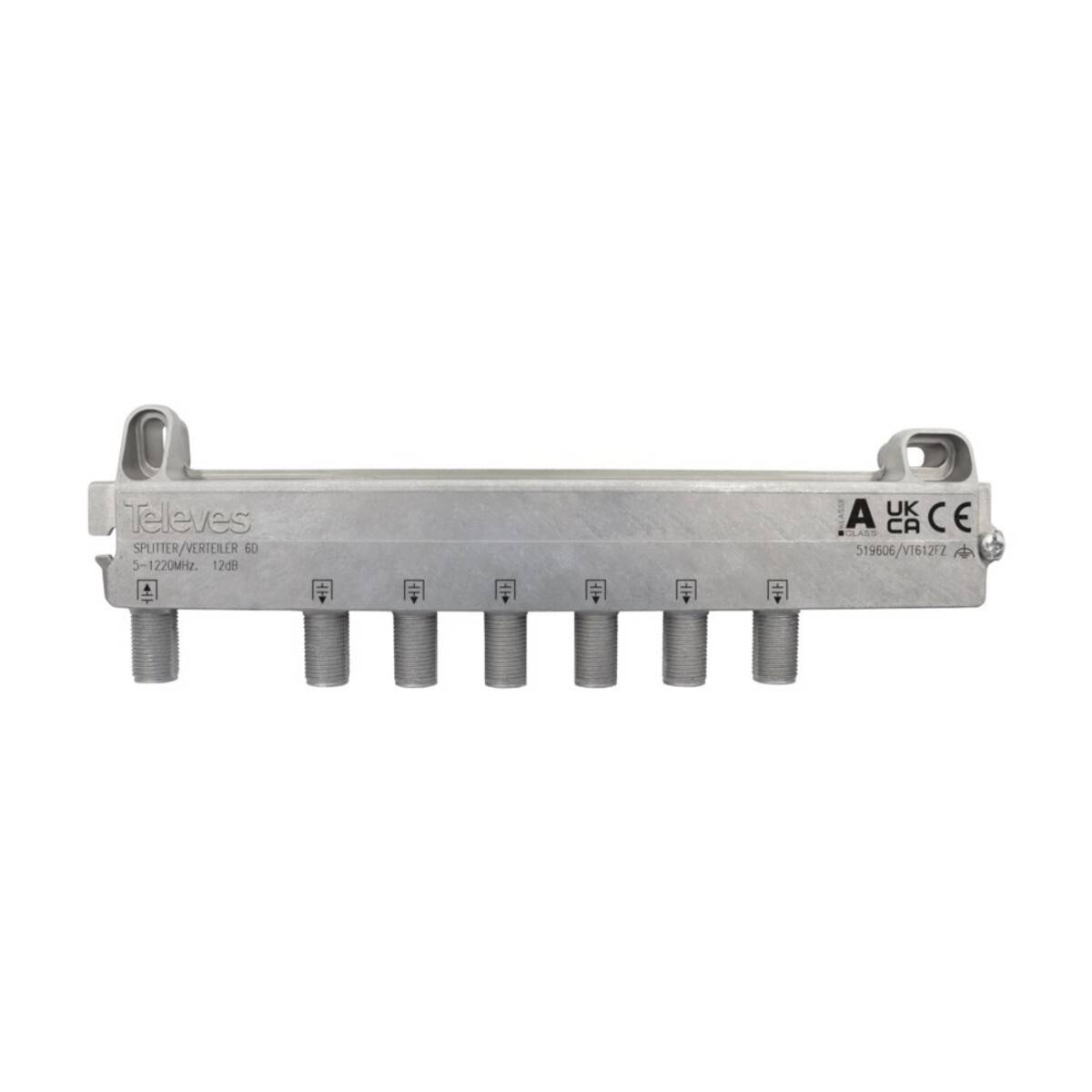 Televes Verteiler 6f. 12dB, 5-1218MHz VT612FZ-0