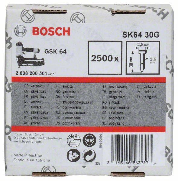 Bosch Power Tools Senkkopf-Stift SK64 30G, 260820-1