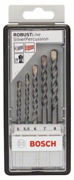 5-tlg. CYL-3 Betonbohrer-Set, Robust Line, 5–8 mm-1